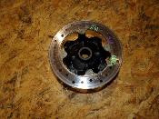 étoile de roue arrière gauche avec disque 