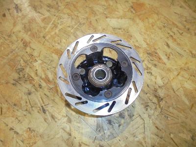 Moyeu Avant Big’Un Hope Pour VTT Downhill - 5 Trous Pour Disque, 32 Trous Pour Rayons, Argent