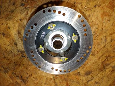 étoile de roue avant gauche avec disque