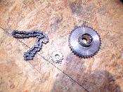 pignon + chaine démarreur 